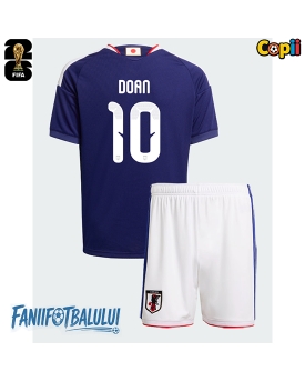 Japonia Ritsu Doan #10 Echipament de Fotbal Replică Mondial 2026 Copii Acasa (+ Șorturi)
